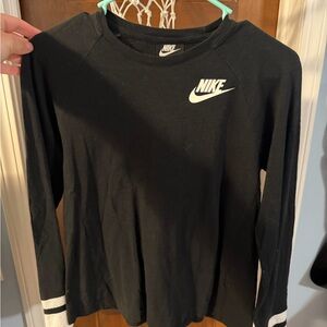 Nike Girls Black Long Sleeve Tee
